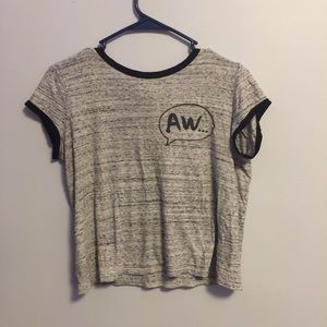 Grey Trillium S/P Cropped Tee